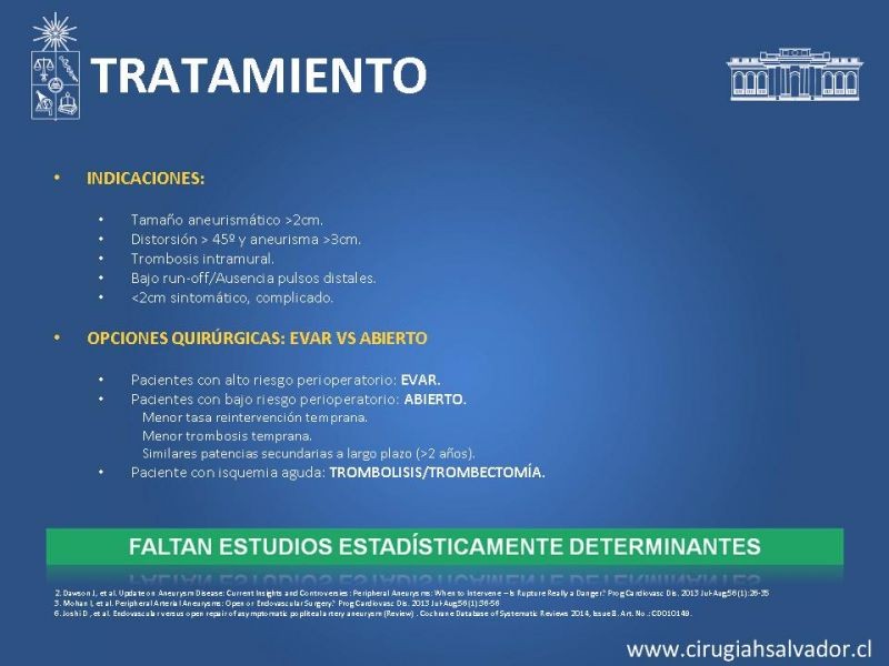 Diapositiva 14 de Aneurismas periféricos