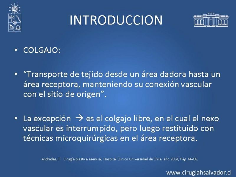 Diapositiva 1 de Colgajos perforantes: Anatomía-usos