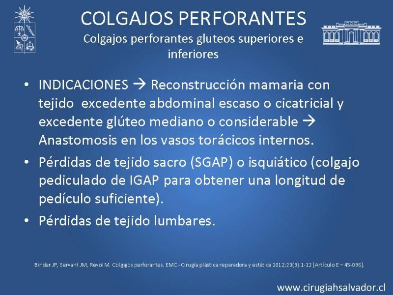 Diapositiva 30 de Colgajos perforantes: Anatomía-usos