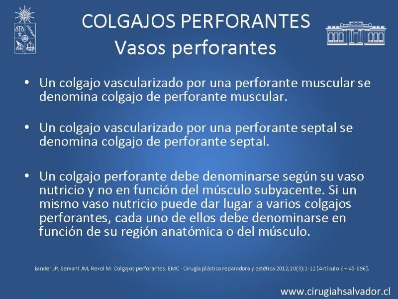 Diapositiva 7 de Colgajos perforantes: Anatomía-usos