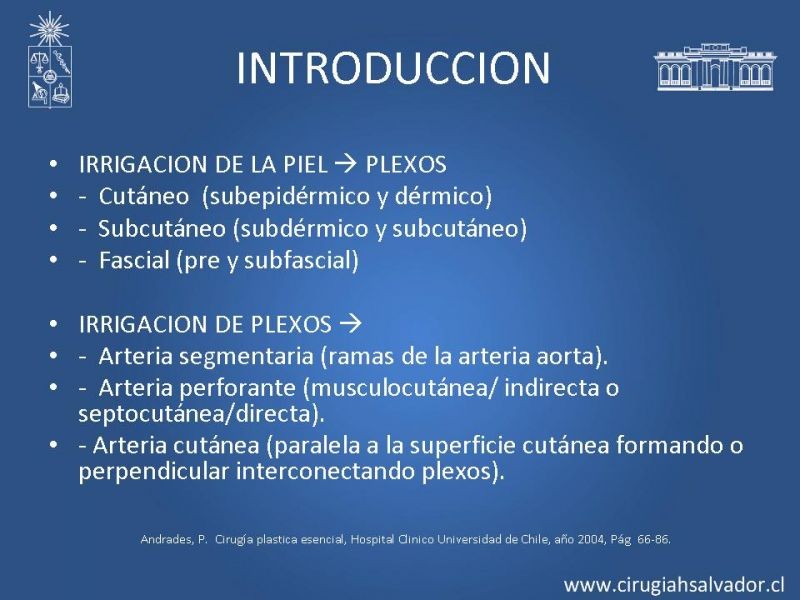 Diapositiva 2 de Colgajos perforantes: Anatomía-usos