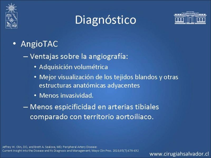 Diapositiva 16 de Enfermedad Arterial Oclusiva: Clínica, diagnóstico y pronóstico