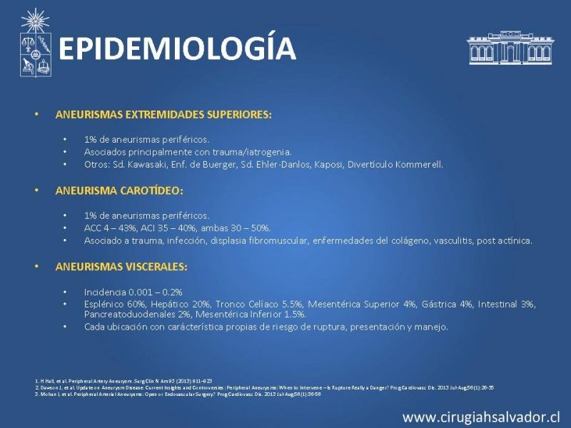 Diapositiva 3 de Aneurismas periféricos