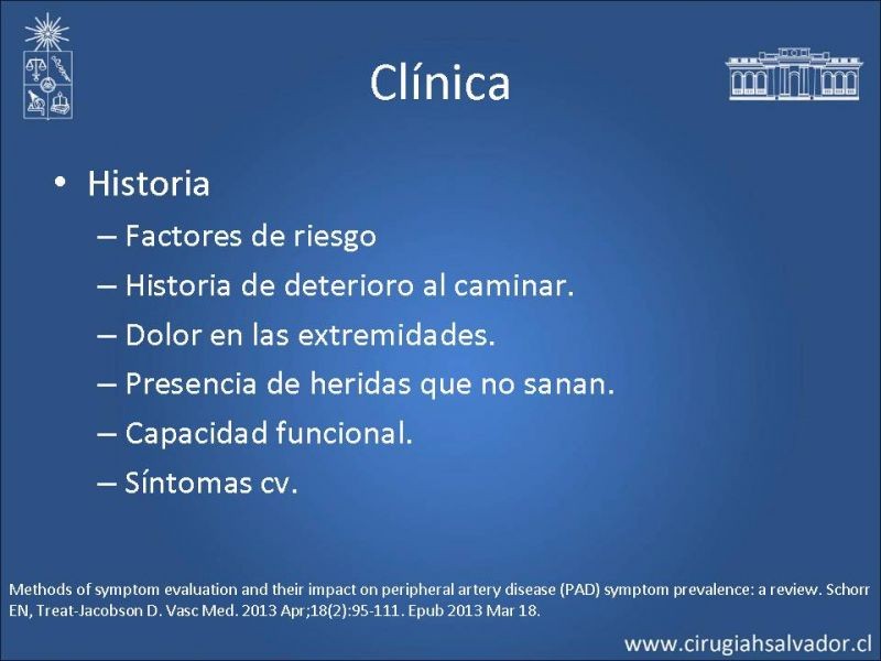 Diapositiva 6 de Enfermedad Arterial Oclusiva: Clínica, diagnóstico y pronóstico