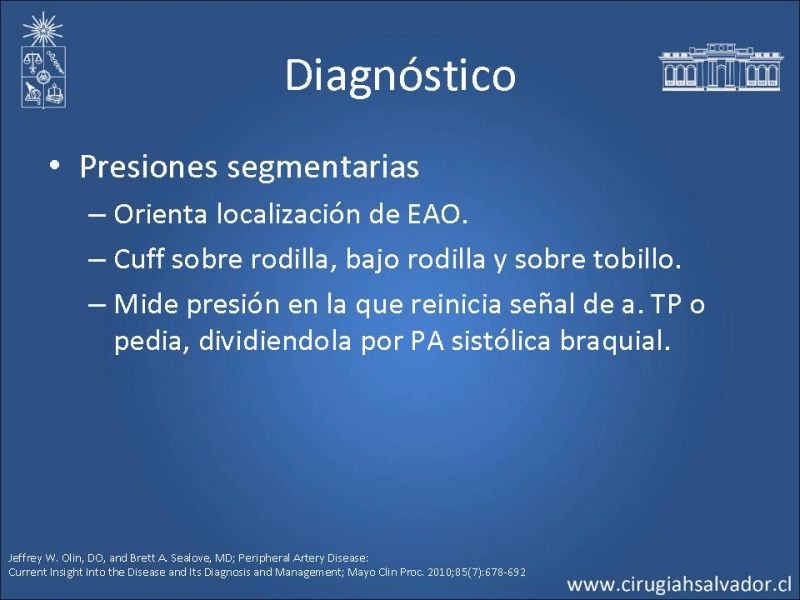 Diapositiva 12 de Enfermedad Arterial Oclusiva: Clínica, diagnóstico y pronóstico