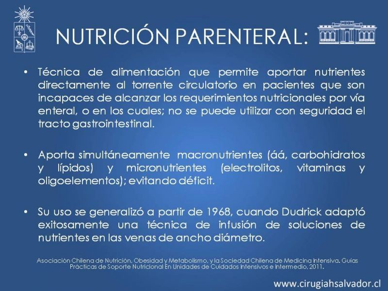 Diapositiva 9 de Nutrición parenteral