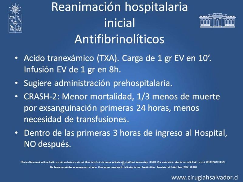 Diapositiva 16 de Transfusiones en trauma