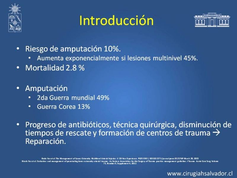 Diapositiva 2 de Trauma Arterial de EEII