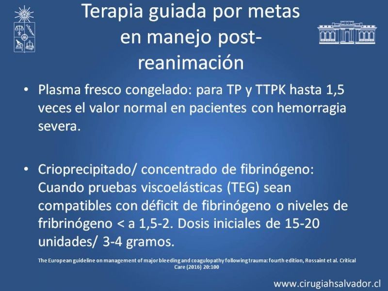 Diapositiva 17 de Transfusiones en trauma