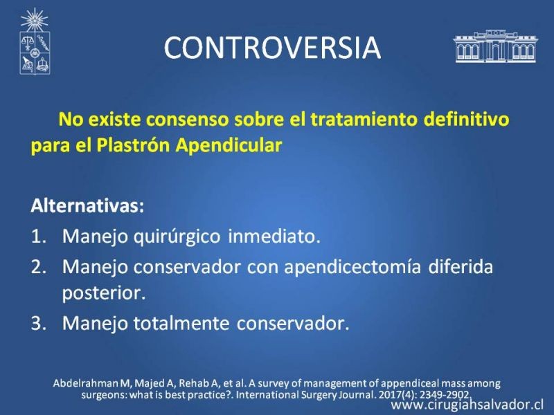 Diapositiva 8 de Manejo del plastron apendicular
