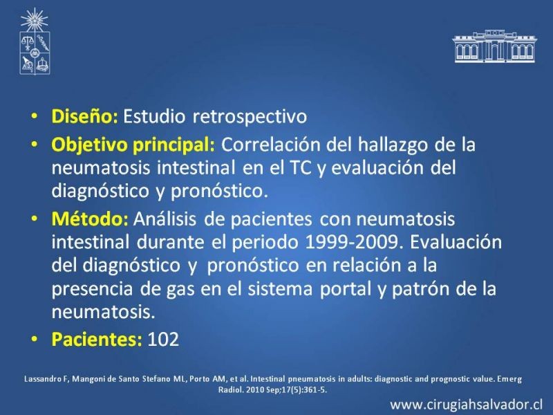 Diapositiva 35 de Neumatosis Intestinal