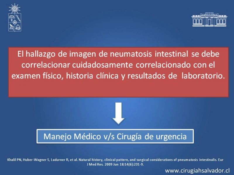 Diapositiva 33 de Neumatosis Intestinal