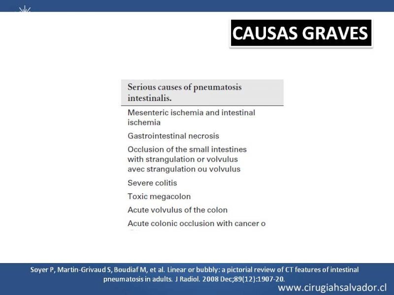 Diapositiva 13 de Neumatosis Intestinal