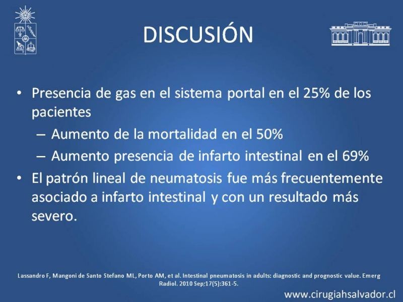 Diapositiva 38 de Neumatosis Intestinal