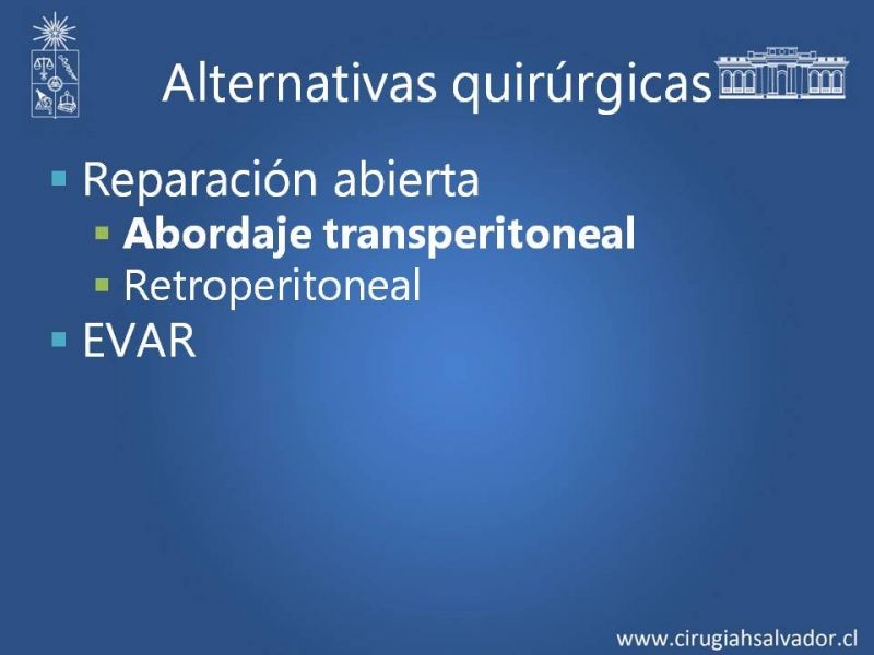 Diapositiva 9 de Aneurisma aórtico abdominal roto