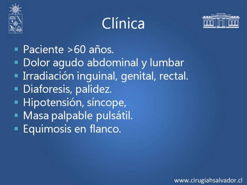 Diapositiva 4 de Aneurisma aórtico abdominal roto