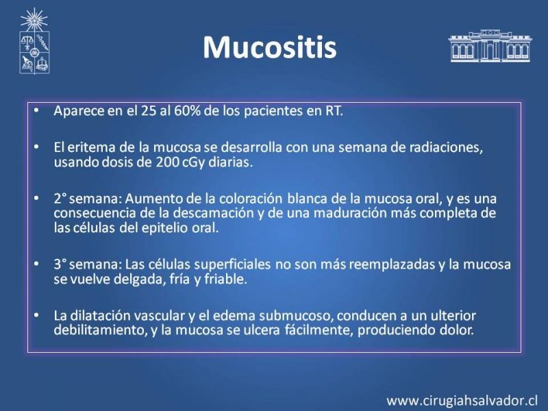 Diapositiva 12 de Complicaciones de la Radioterapia en  Cabeza y Cuello