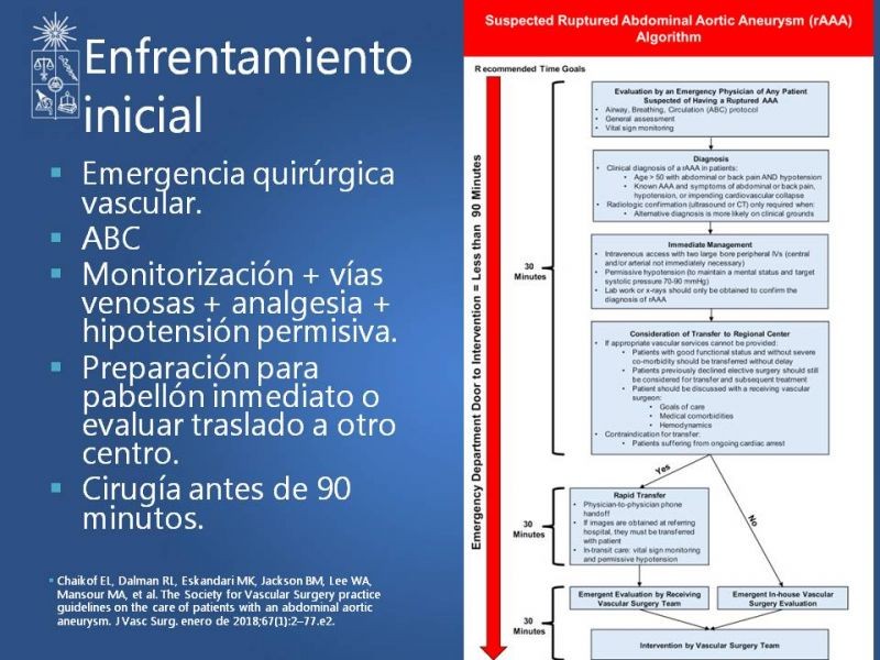 Diapositiva 8 de Aneurisma aórtico abdominal roto