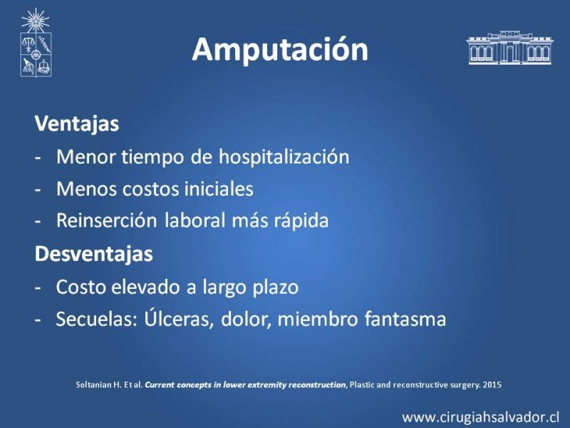 Diapositiva 6 de Reconstrucción de extremidad inferior