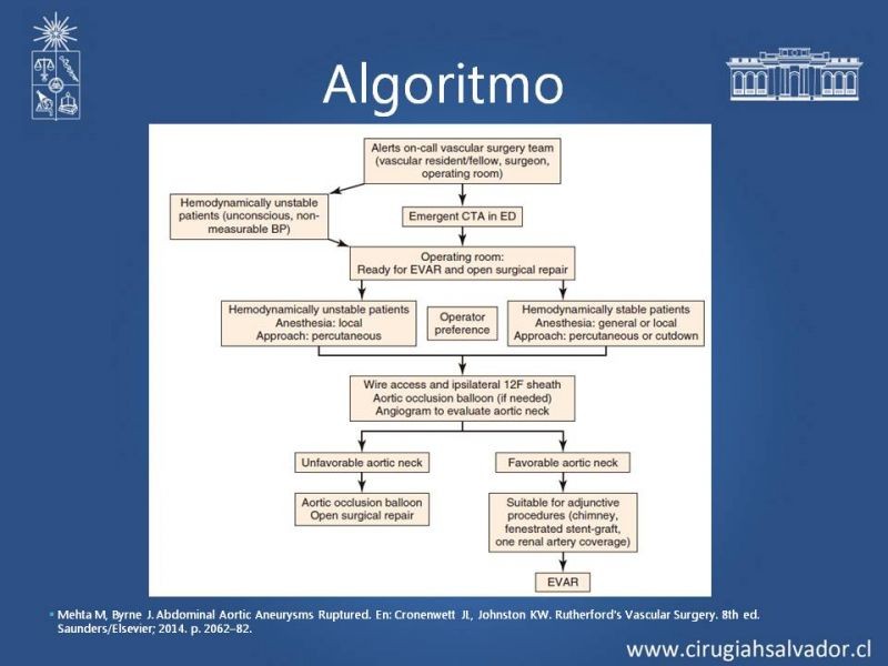 Diapositiva 10 de Aneurisma aórtico abdominal roto