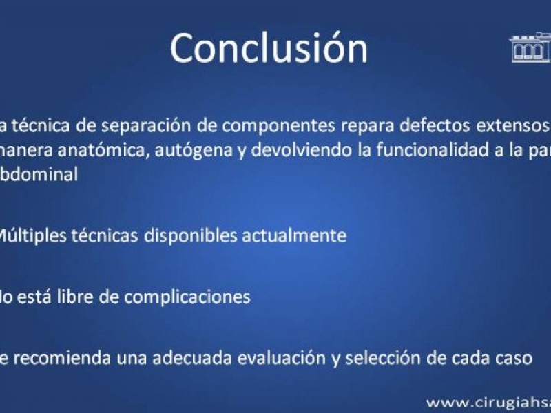 Diapositiva 47 de Cirugía de Separación de Componentes