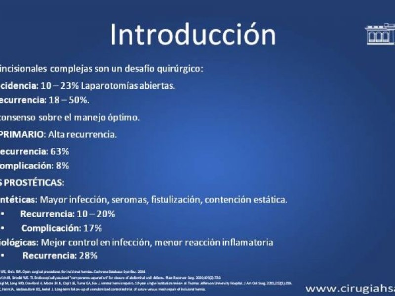 Diapositiva 6 de Cirugía de Separación de Componentes