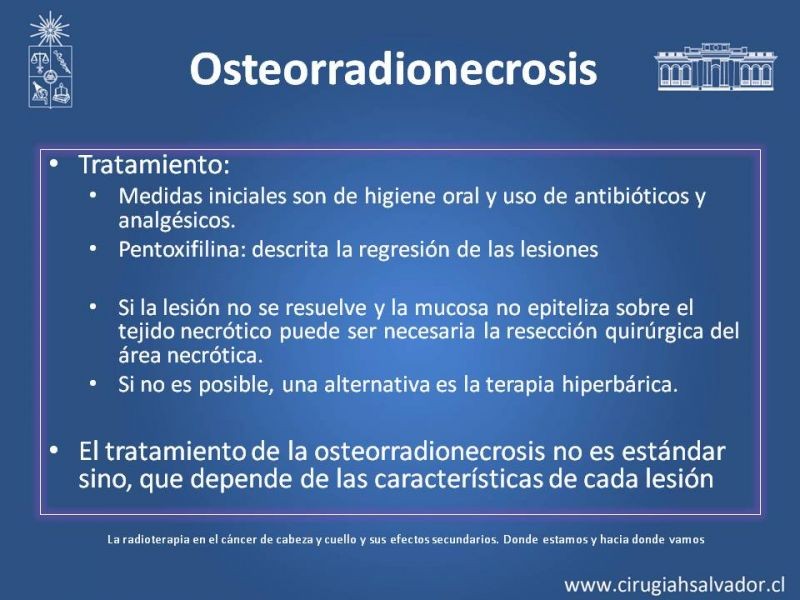 Diapositiva 20 de Complicaciones de la Radioterapia en  Cabeza y Cuello
