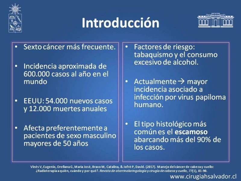 Diapositiva 1 de Complicaciones de la Radioterapia en  Cabeza y Cuello