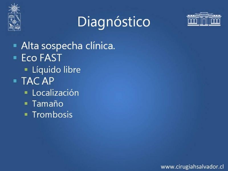 Diapositiva 6 de Aneurisma aórtico abdominal roto