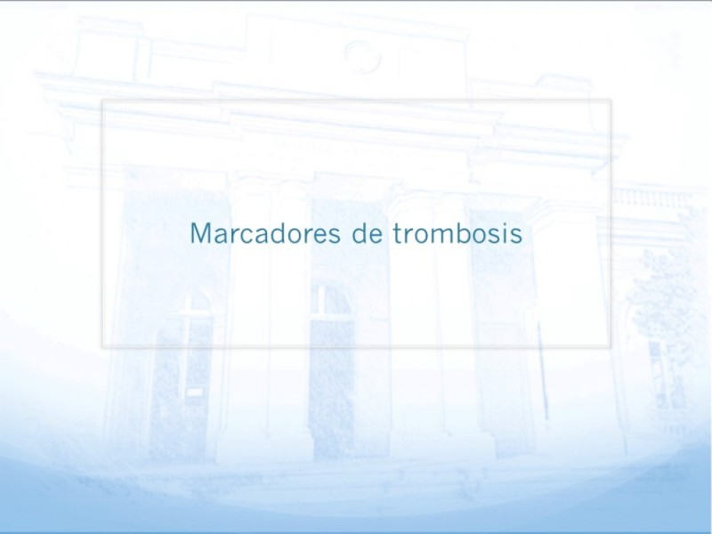 Diapositiva 8 de Marcadores de trombosis
