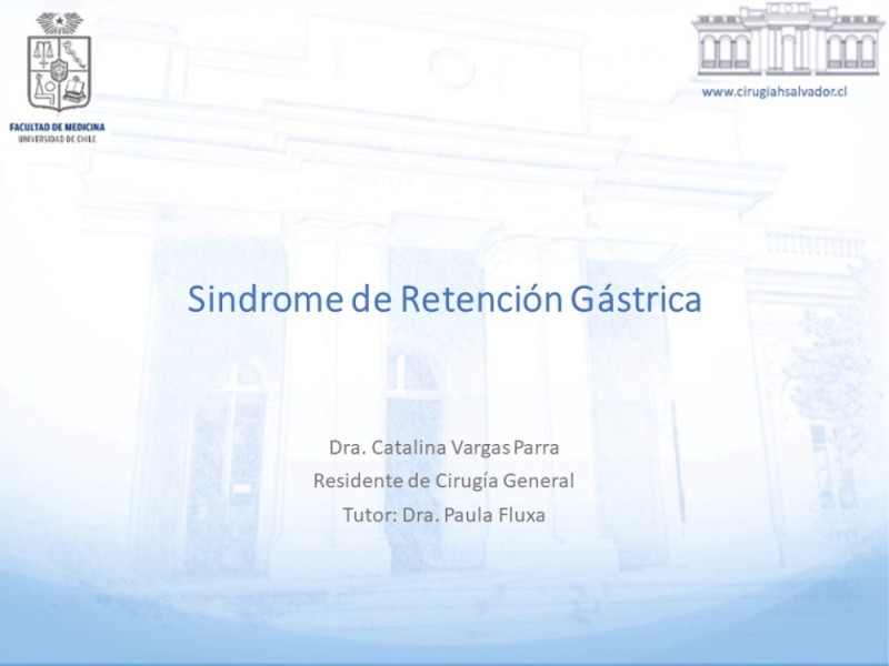 Diapositiva 17 de Sindrome de Retención Gástrica