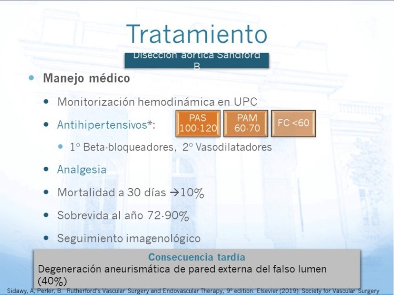Diapositiva 12 de Manejo de disección aórtica tipo B