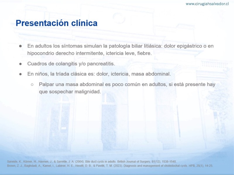 Diapositiva 10 de Quistes de Vía Biliar​
