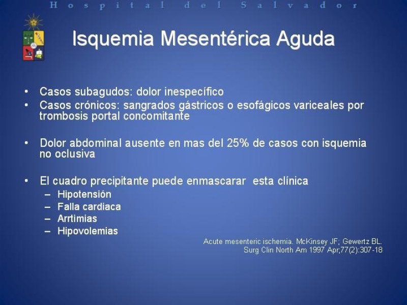 Diapositiva 17 de Isquemia Mesentérica Aguda