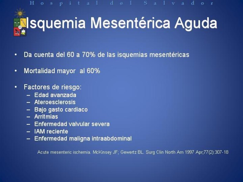 Diapositiva 8 de Isquemia Mesentérica Aguda