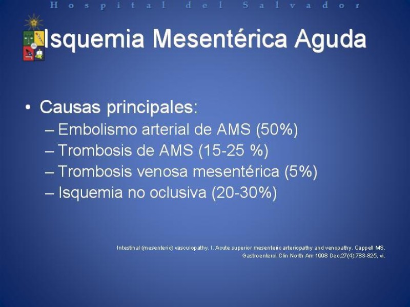 Diapositiva 9 de Isquemia Mesentérica Aguda