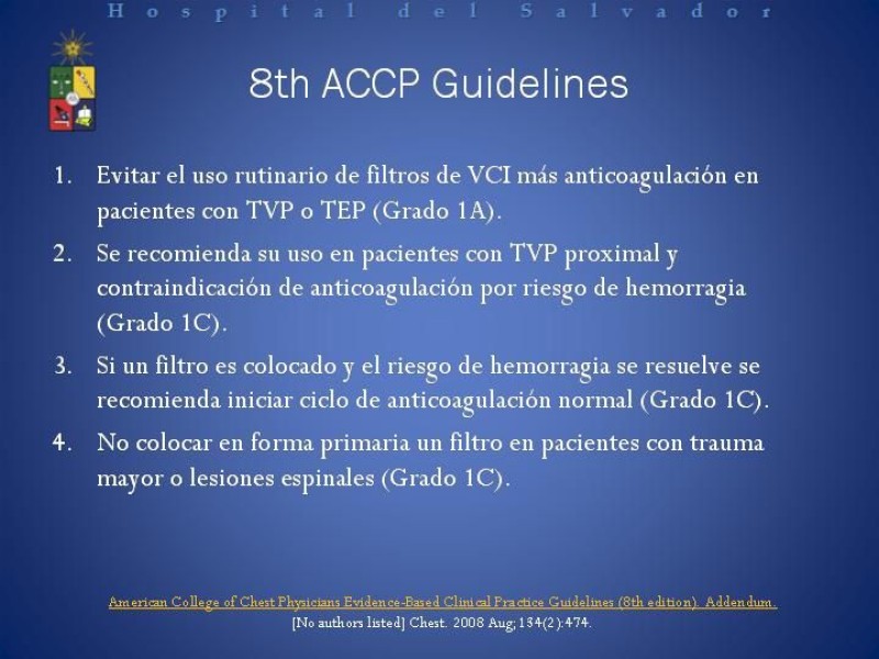 Diapositiva 7 de Filtro de vena Cava