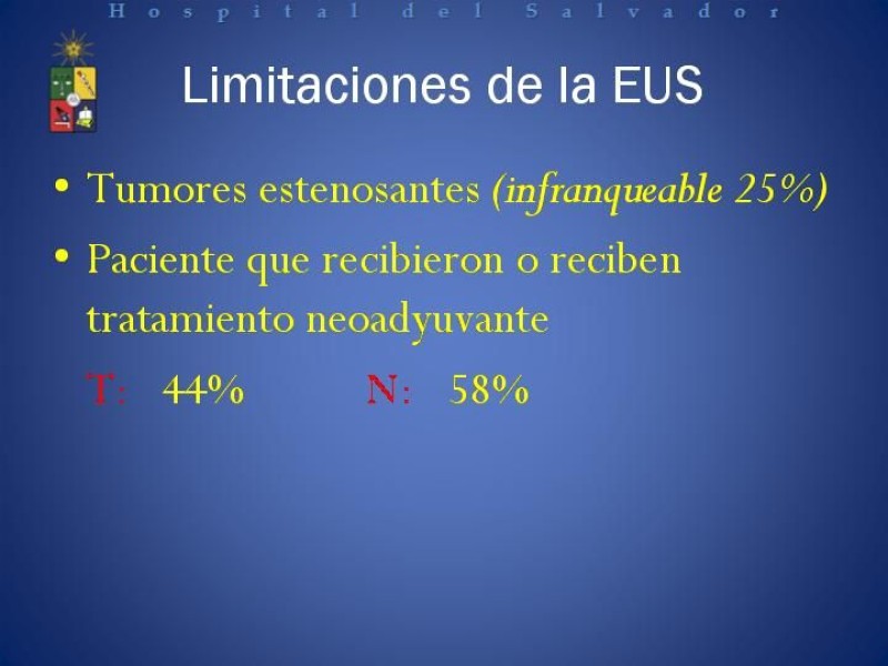 Diapositiva 17 de Mucosectomía Endoscópica en Cáncer Esofágico Superficial y Rol de la Endosonografía
