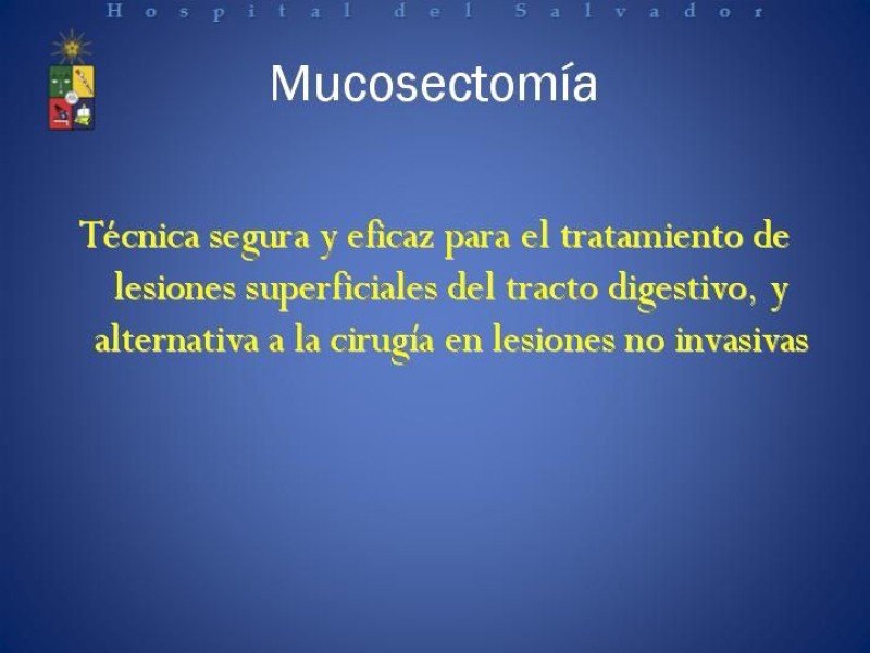 Diapositiva 18 de Mucosectomía Endoscópica en Cáncer Esofágico Superficial y Rol de la Endosonografía