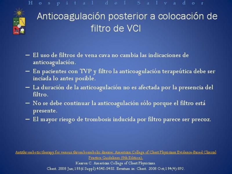 Diapositiva 11 de Filtro de vena Cava