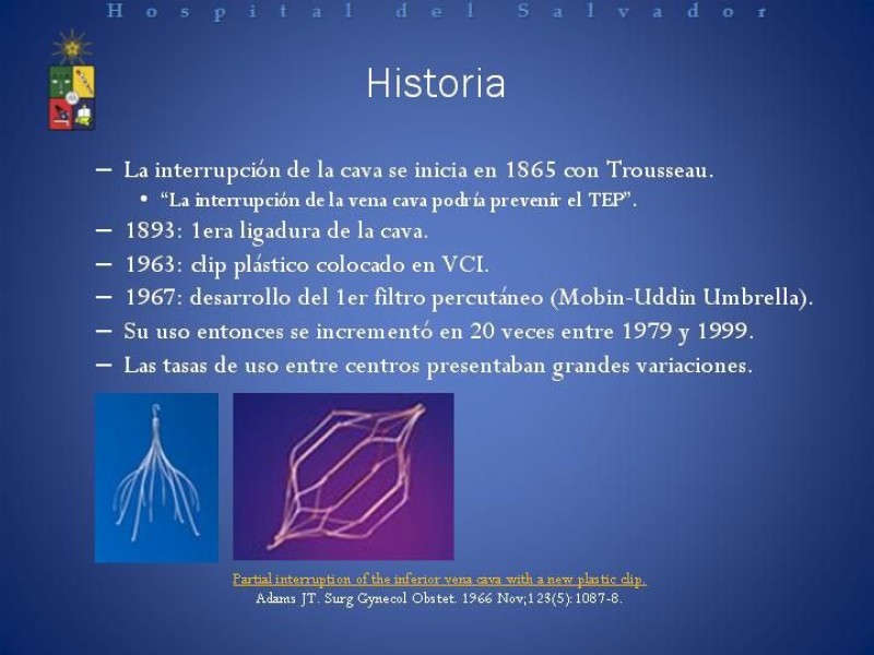 Diapositiva 2 de Filtro de vena Cava