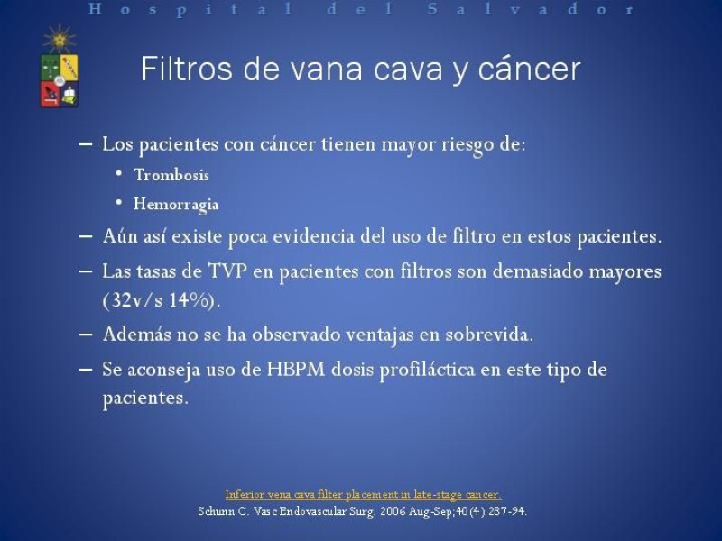 Diapositiva 9 de Filtro de vena Cava