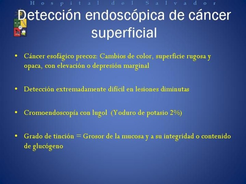 Diapositiva 5 de Mucosectomía Endoscópica en Cáncer Esofágico Superficial y Rol de la Endosonografía