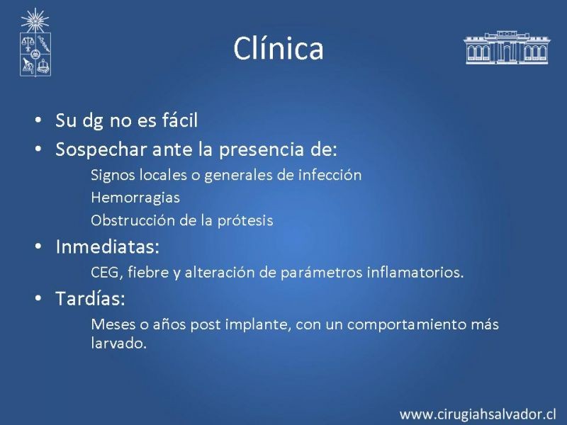 Diapositiva 8 de Infección de prótesis vasculares 