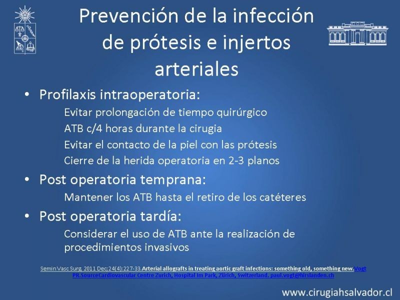 Diapositiva 23 de Infección de prótesis vasculares 