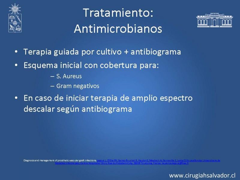 Diapositiva 18 de Infección de prótesis vasculares 