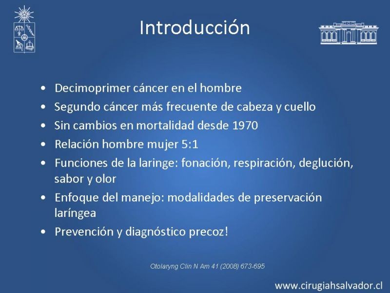 Diapositiva 1 de Cáncer Laríngeo