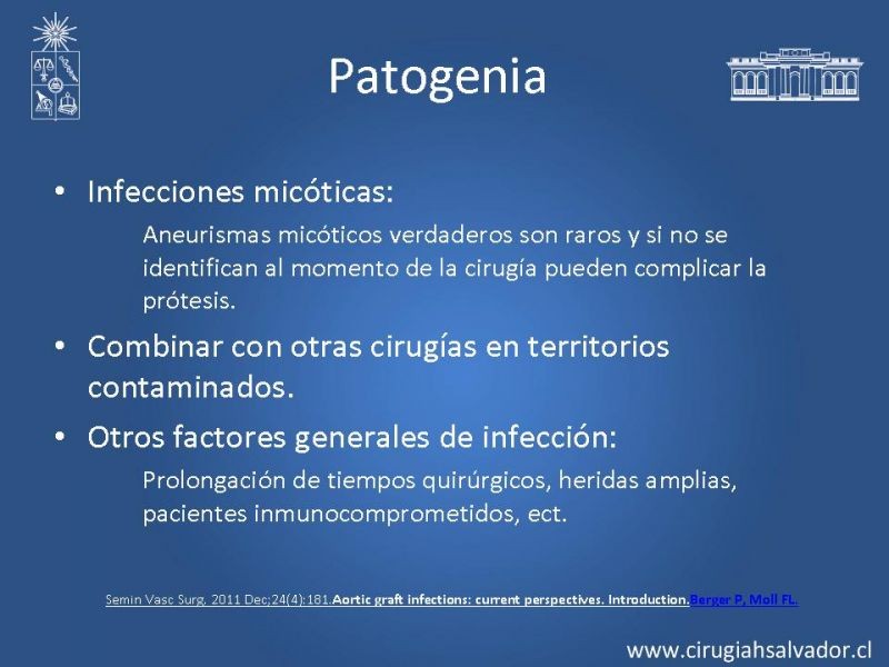 Diapositiva 7 de Infección de prótesis vasculares 
