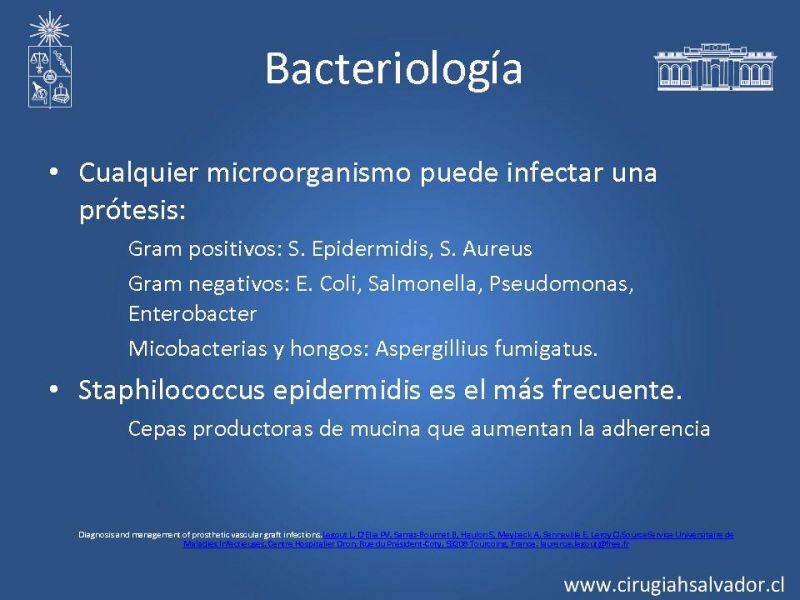 Diapositiva 4 de Infección de prótesis vasculares 