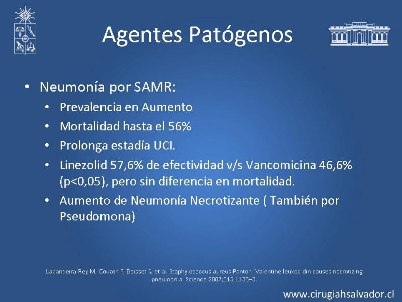 Diapositiva 35 de Complicaciones Respiratorias en el Postoperatorio: Neumonía y Falla Ventilatoria